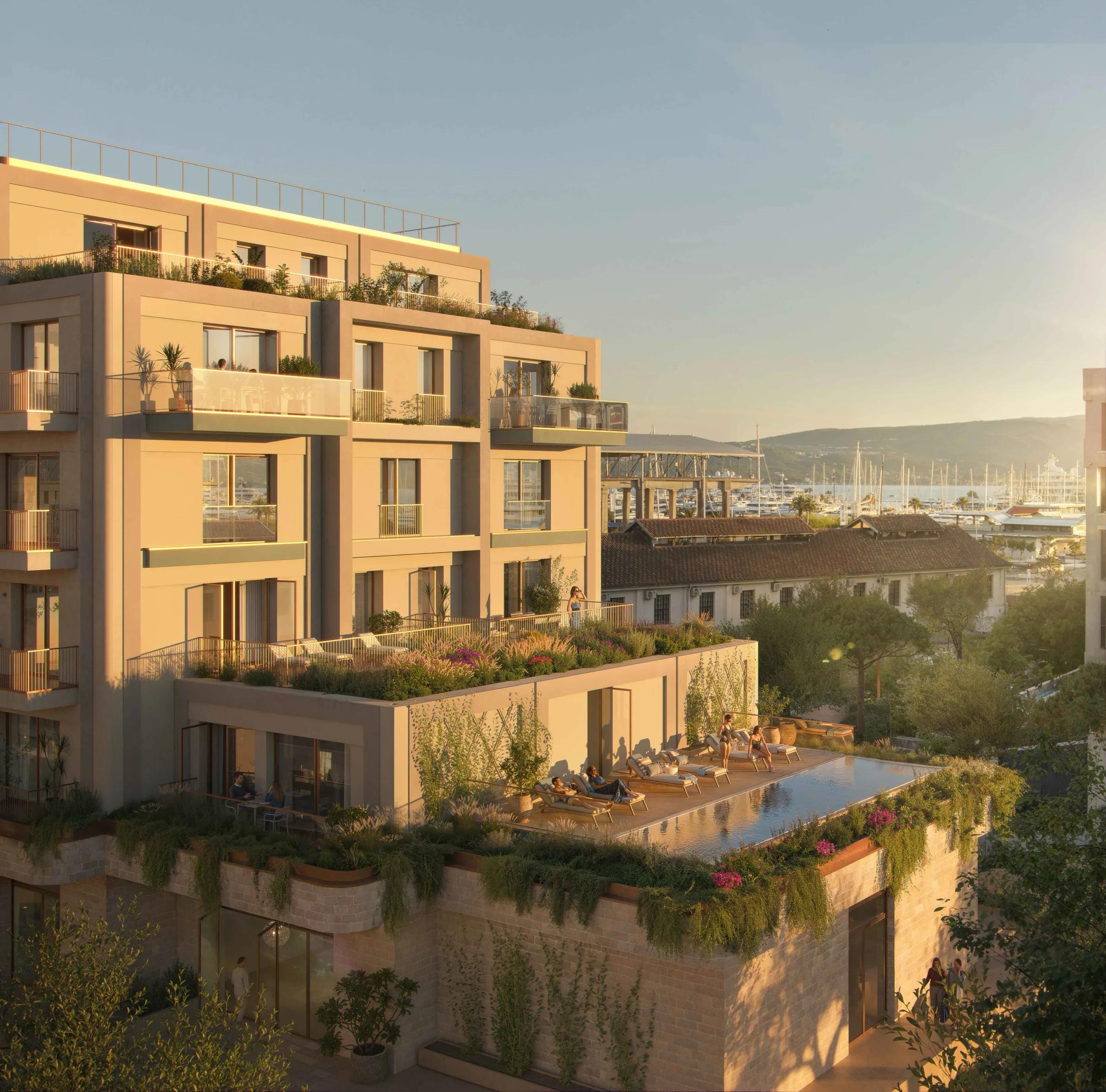 Брендированные резиденции в сердце Porto Montenegro с инфраструктурой марины