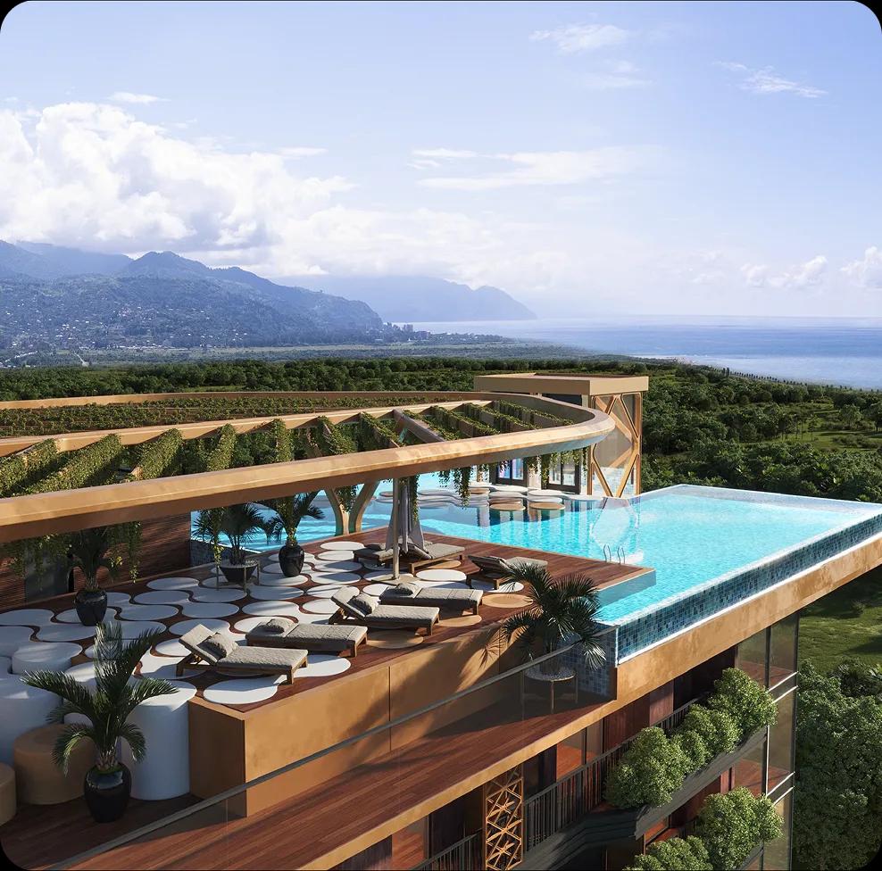 Зелёные резиденции с rooftop infinity pool в 750 метрах от моря — фото 4