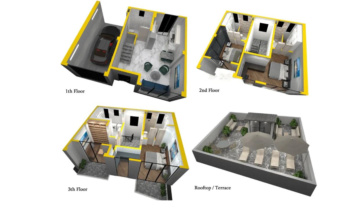 5 комнатный таунхаус Parkside Villas — фото 2